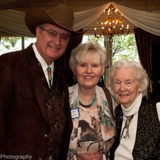 Marilyn Tuttle's 90th Birthday. Joe, Linda and Marilyn